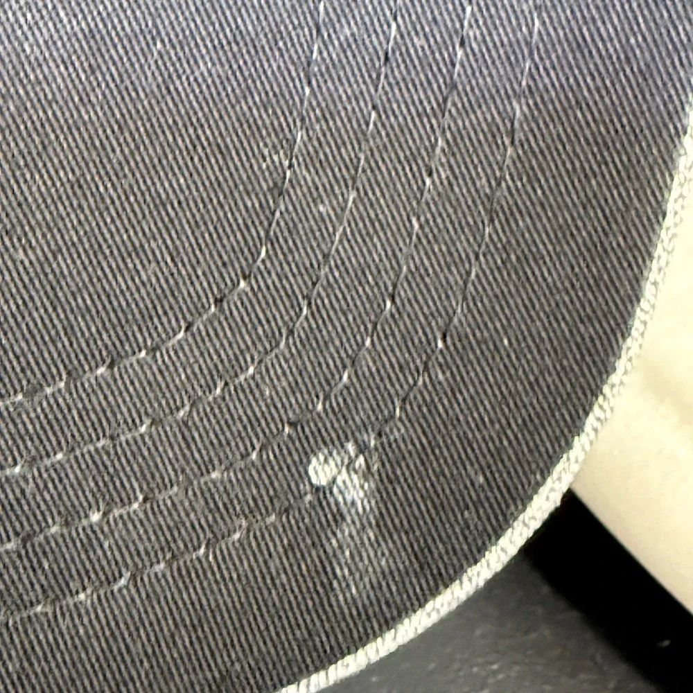 Fox Racing Kids Hat‎ Grey Herringbone Black Rubber Logo Y2K Youth Baseball Cap